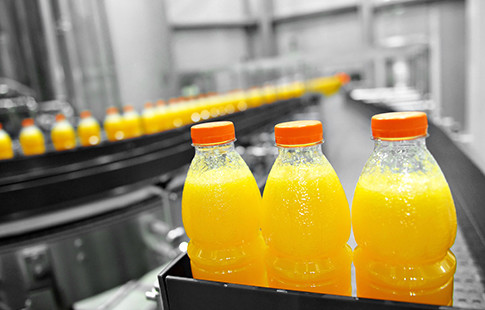 Food - orange juice bottles